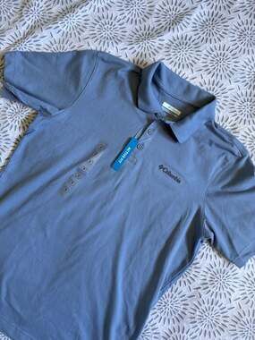 Columbia Men's Active Fit NWT Short Sleeve Polo Shirt Men’s S